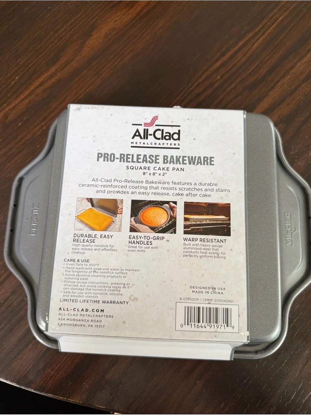 All-Clad Silver Pro-Release Bakeware Square Cake Pan - Silver